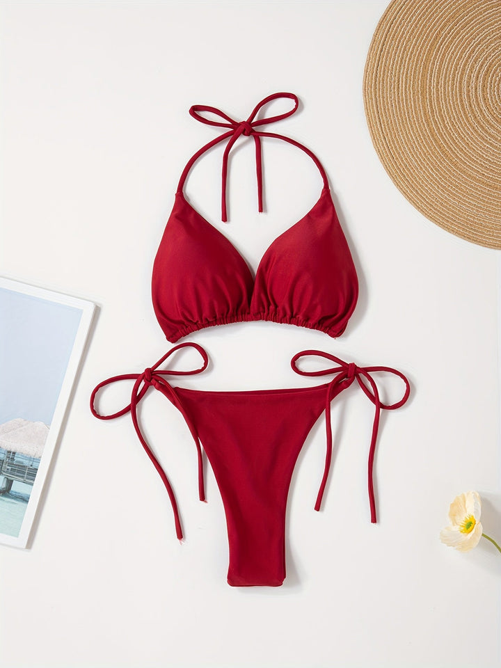 Lacie | Sensual Triangle Bikini with Adjustable Strings