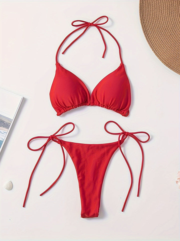 Lacie | Sensual Triangle Bikini with Adjustable Strings