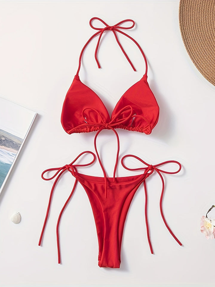 Lacie | Sensual Triangle Bikini with Adjustable Strings