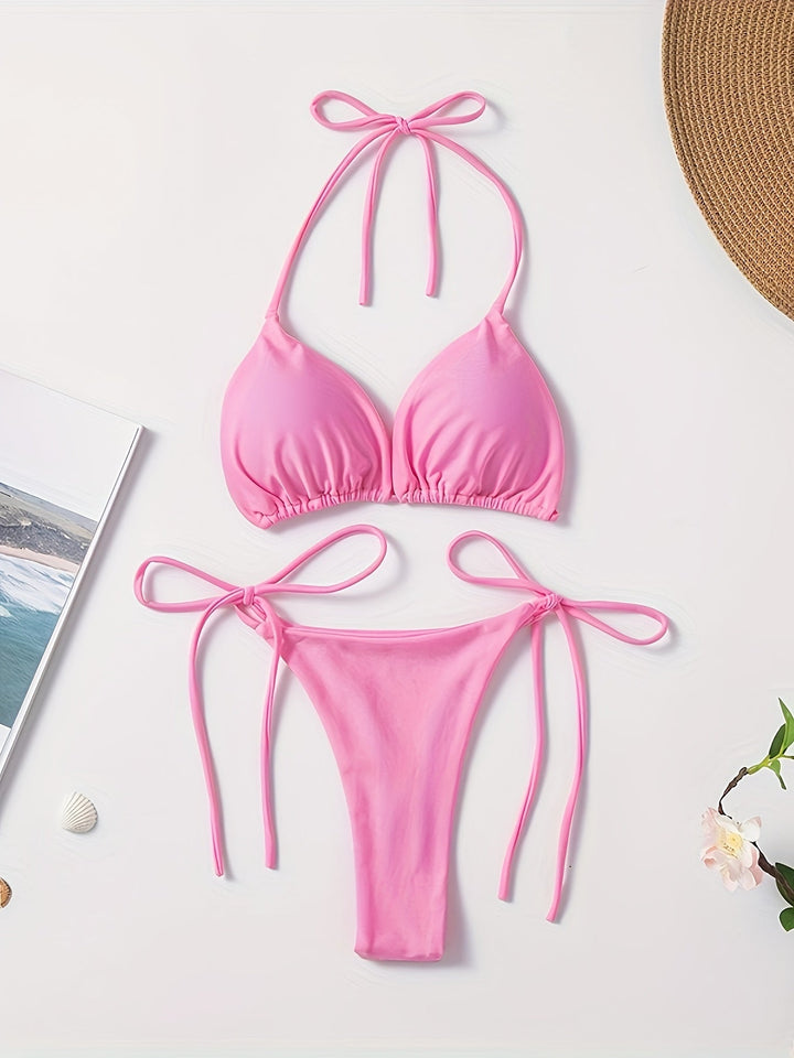 Lacie | Sensual Triangle Bikini with Adjustable Strings
