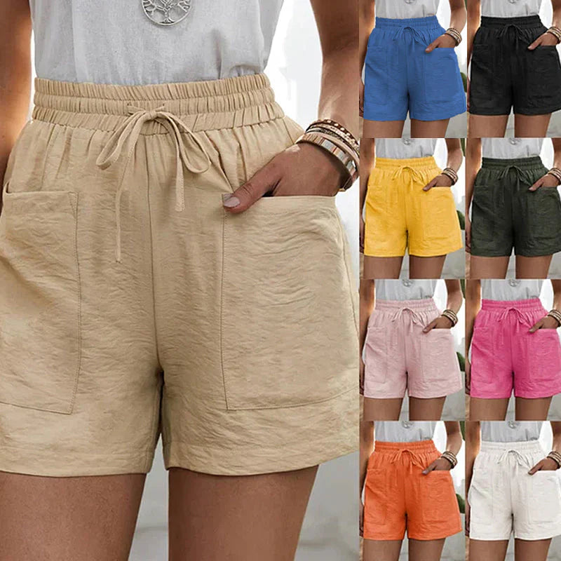 Paula | Casual Linen Shorts for Women