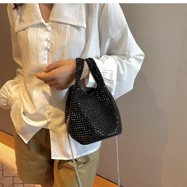 Lorelie | Glam Mini Bag with Rhinestones and Chain Strap