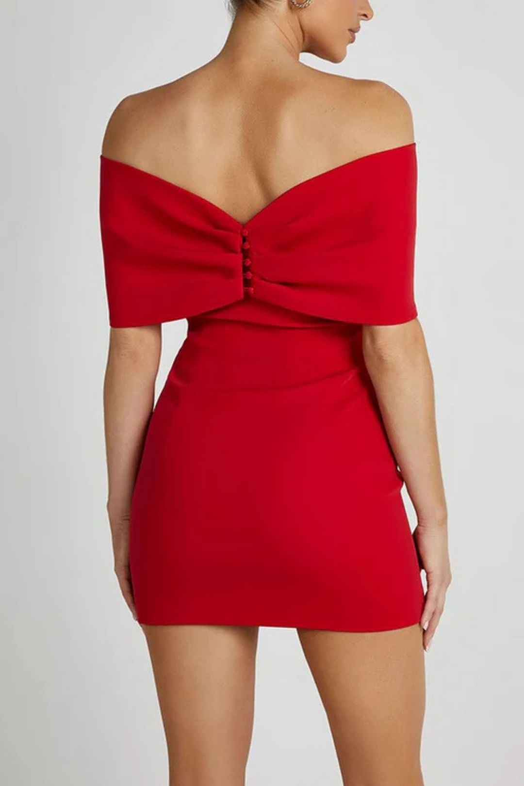 Gabby | Off-Shoulder Mini Dress with Bow Detail