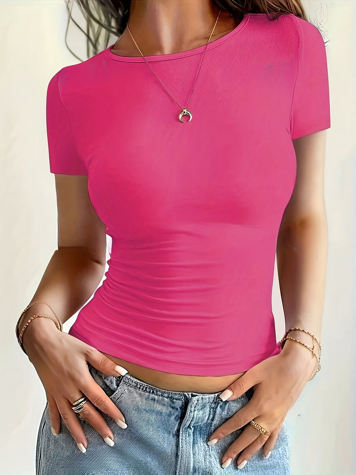 Brandee | Fitted Basic T-Shirt