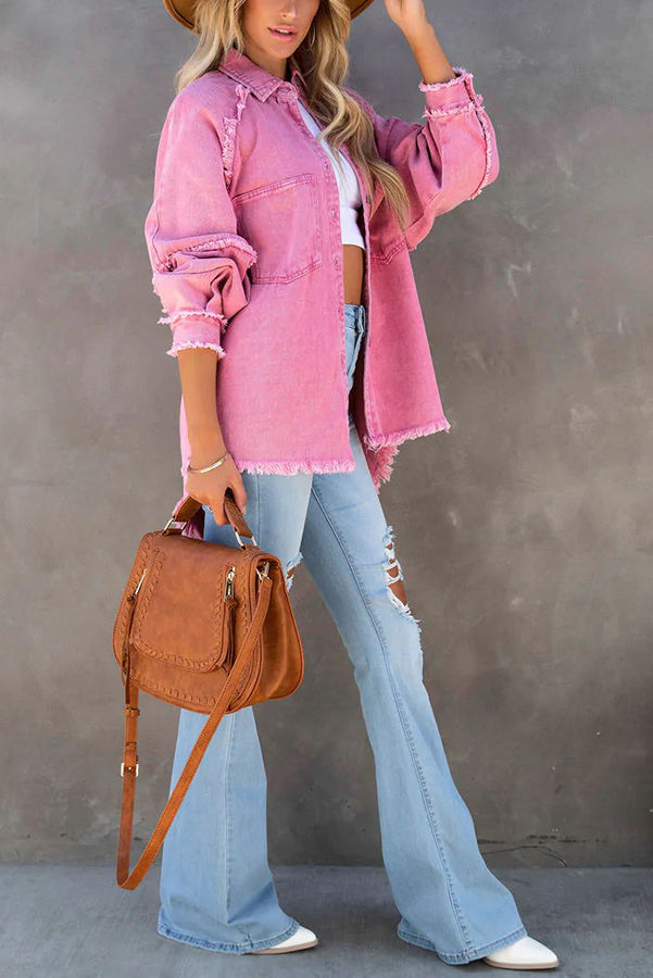 Trendy Playful Women's Denim Jacket