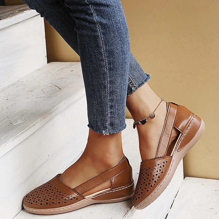 Modern Slip-On Shoes for Women with Airy Cutouts