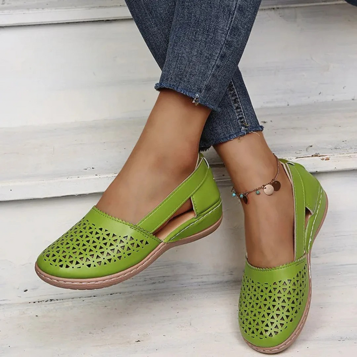 Modern Slip-On Shoes for Women with Airy Cutouts