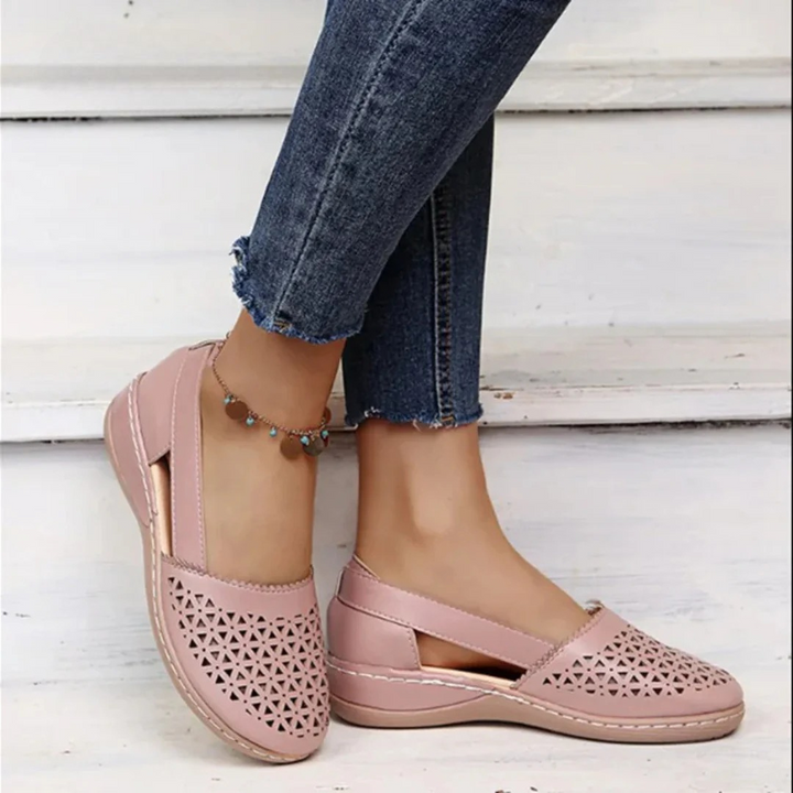 Modern Slip-On Shoes for Women with Airy Cutouts