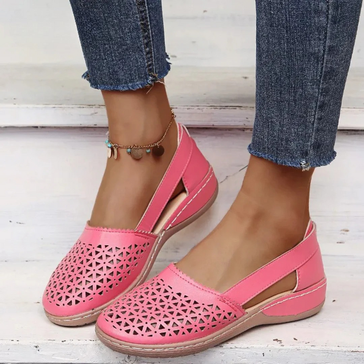 Modern Slip-On Shoes for Women with Airy Cutouts