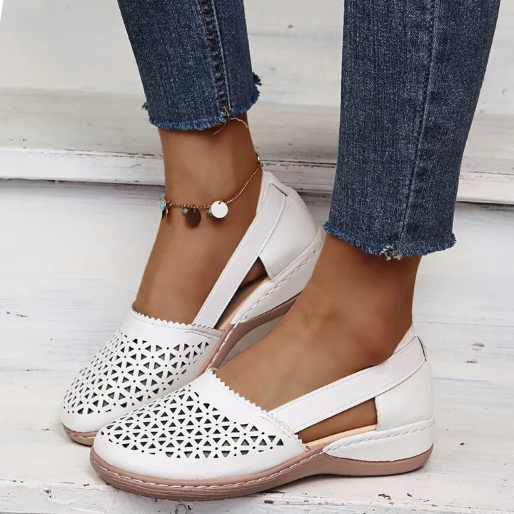 Modern Slip-On Shoes for Women with Airy Cutouts
