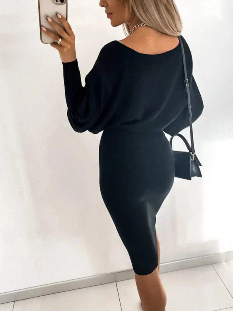 Ciara | Elegant Solid Women's Dress