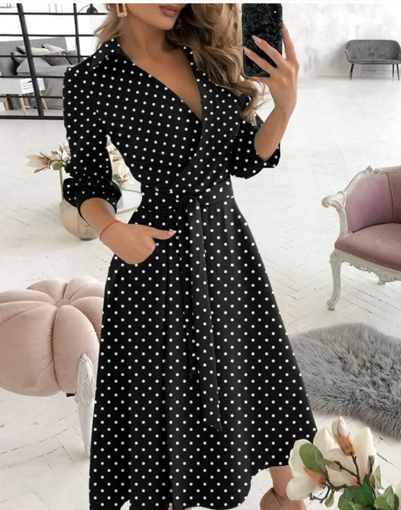 Black polka dot / 3XL