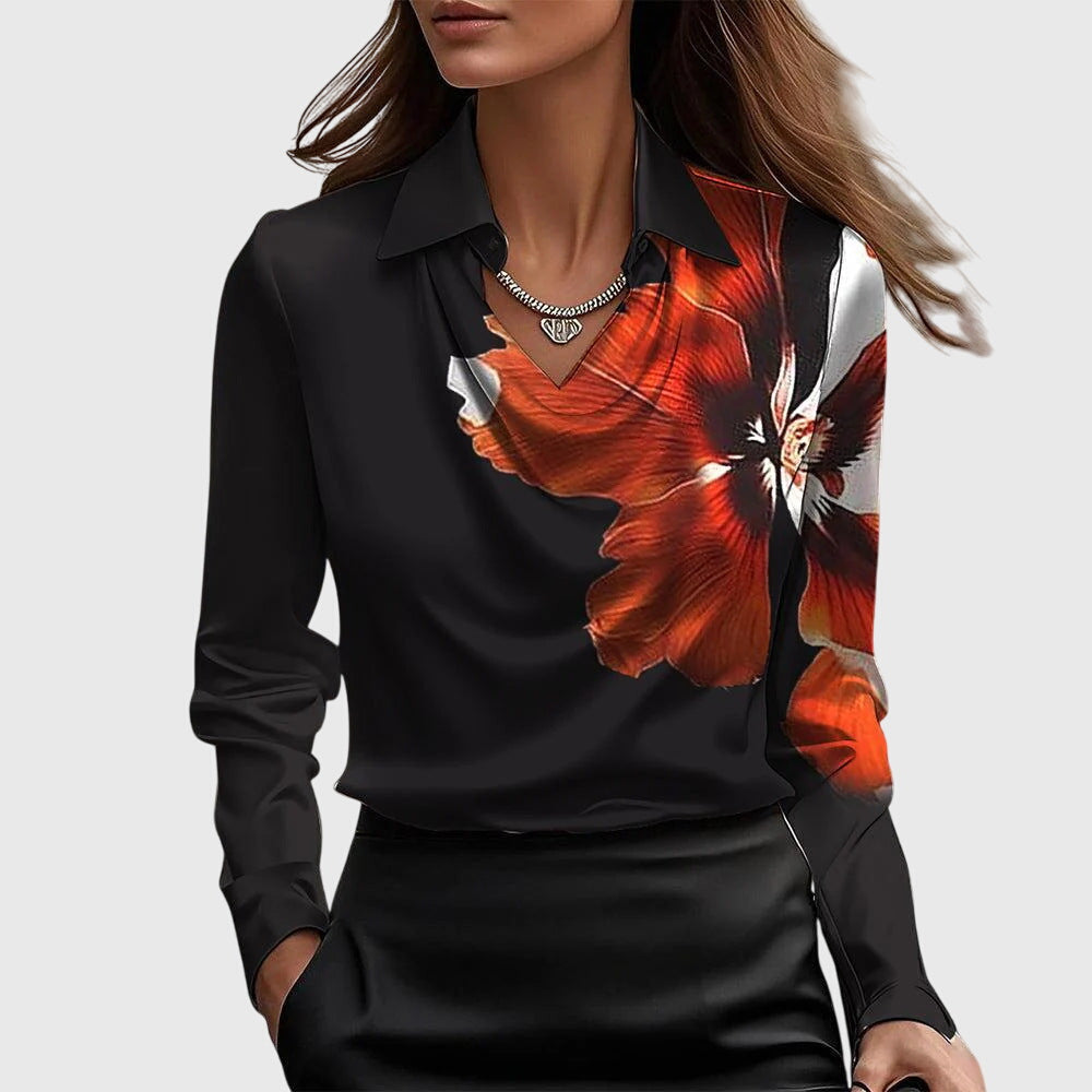 Elegant Luxury Women's Blouse with Long Sleeves