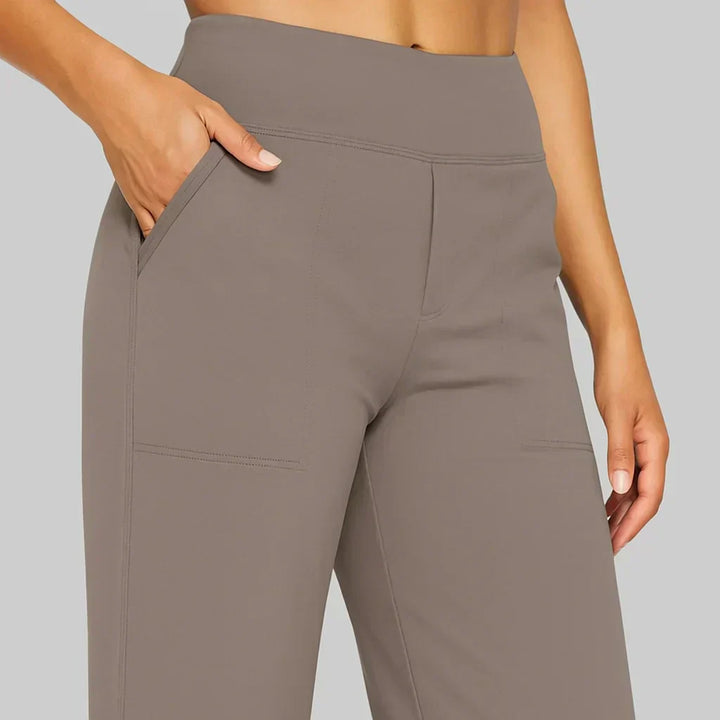 Stylish Women's Pants with High Waist and Pockets
