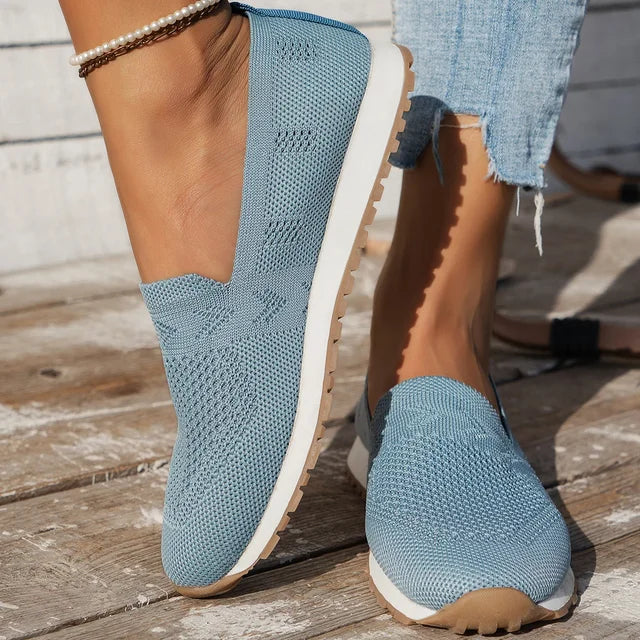 Breathable Slip-On Shoes for Women with Lightweight Sole