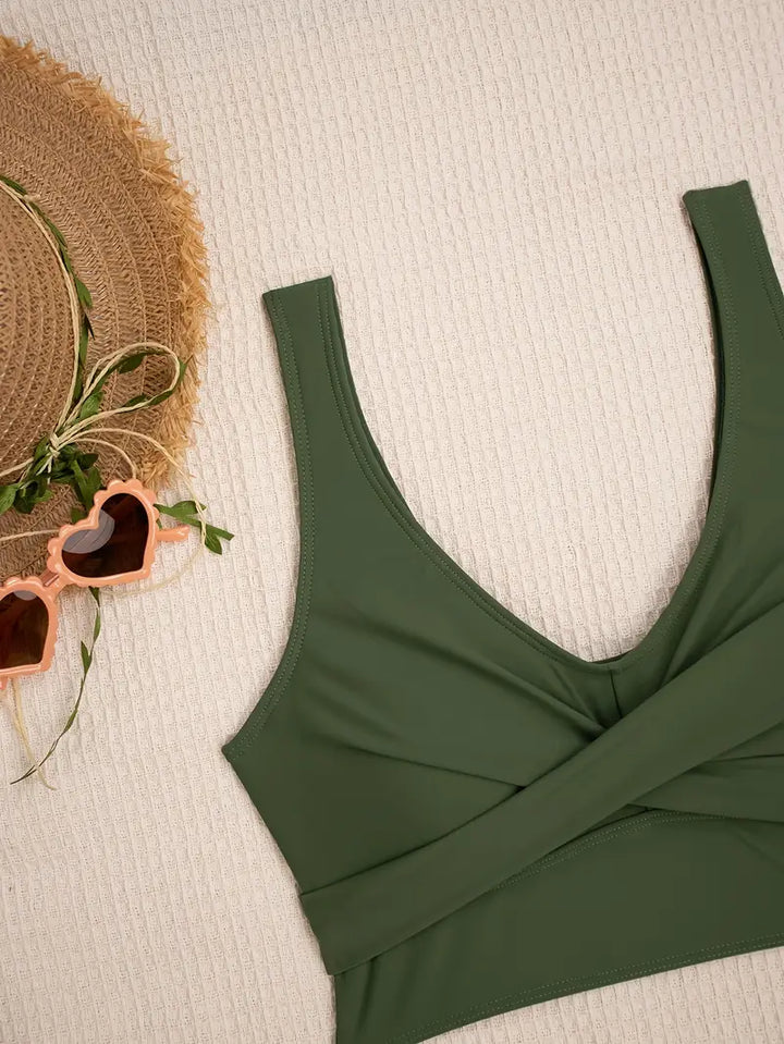Julissa | Refined Green Bikini Set