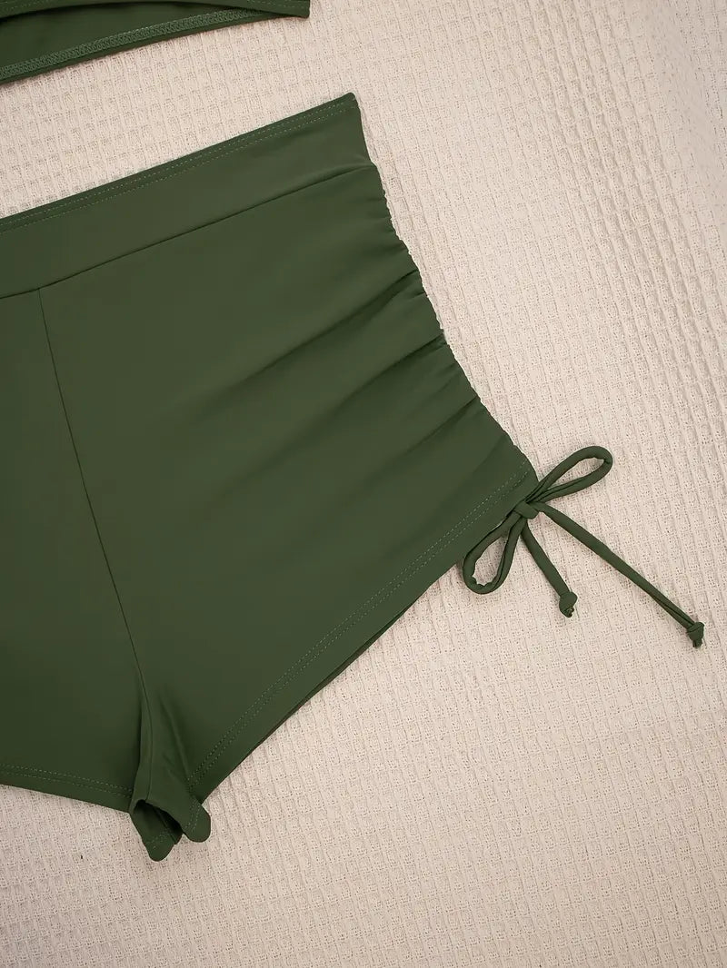 Julissa | Refined Green Bikini Set