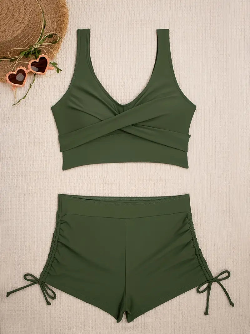 Julissa | Refined Green Bikini Set