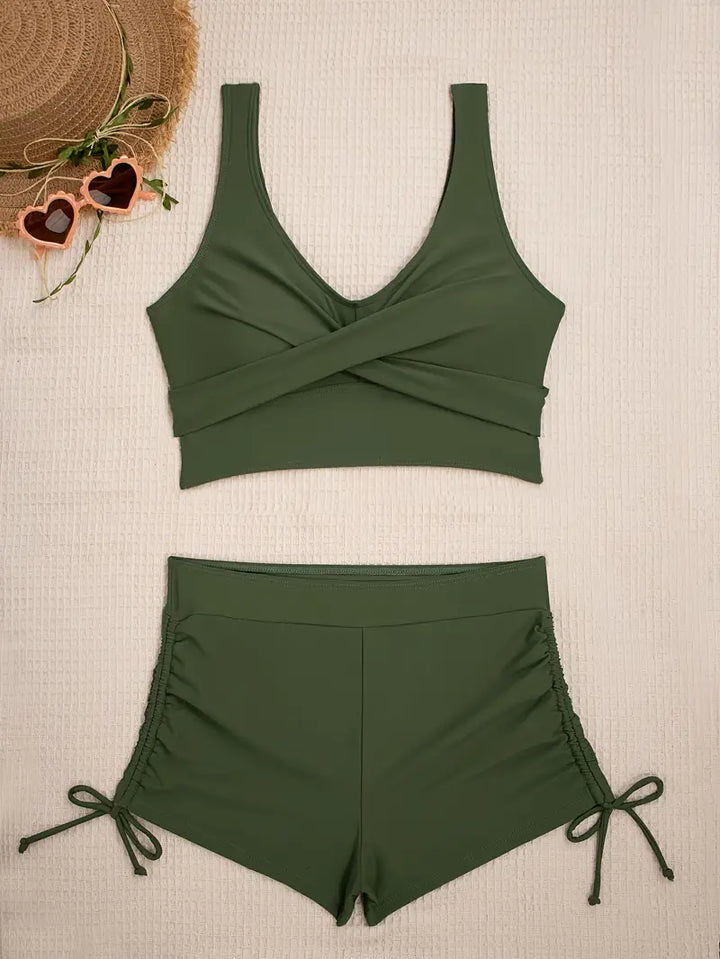Julissa | Refined Green Bikini Set