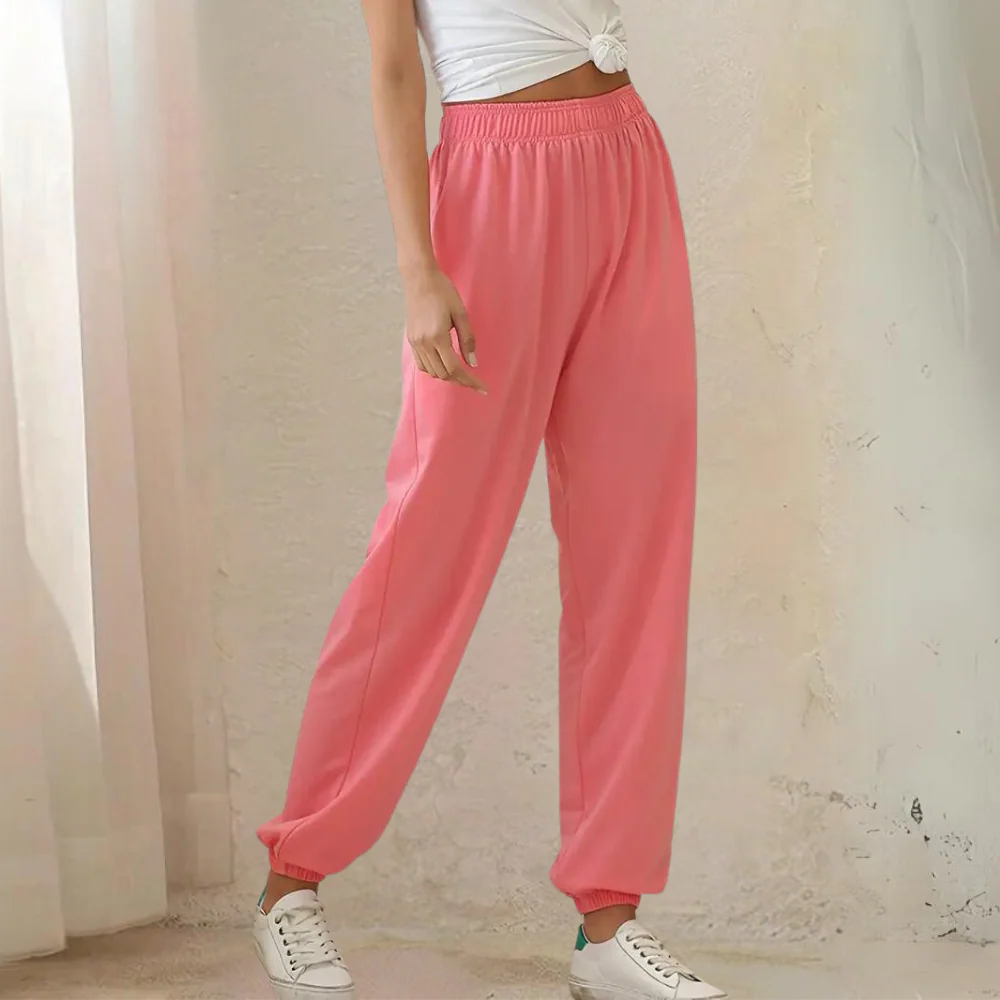 Casual Comfortable Women's Joggers With Elastic Waistband