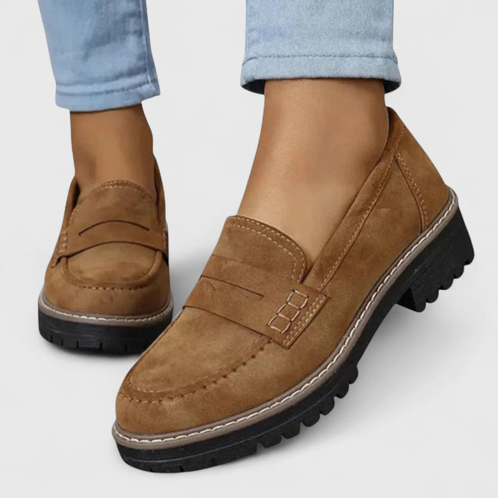 Stylish Women's Loafers with Slip-On Design and Sturdy Sole
