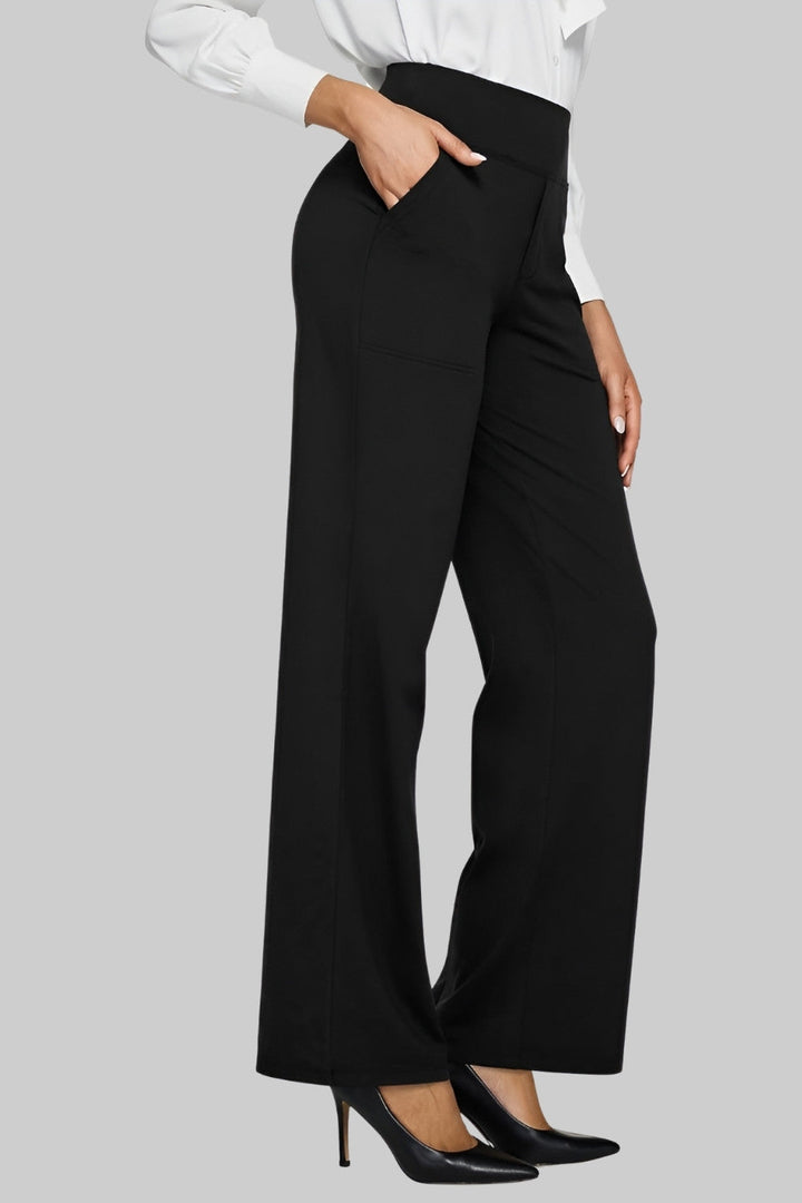 Stylish Women's Pants with Wide Legs and High Waist