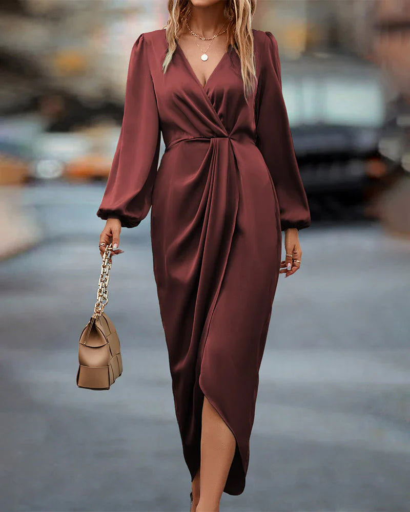 Daina | Elegant Satin Maxi Dress