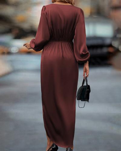 Daina | Elegant Satin Maxi Dress