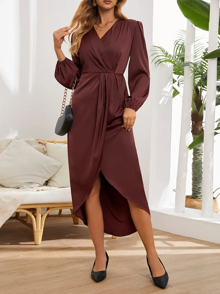 Daina | Elegant Satin Maxi Dress