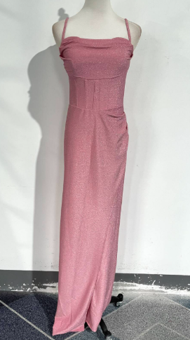 Aubrey | Satin Gala Maxi Dress with Split
