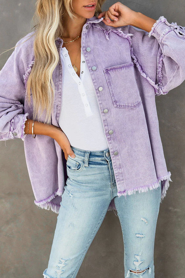 Trendy Playful Women's Denim Jacket