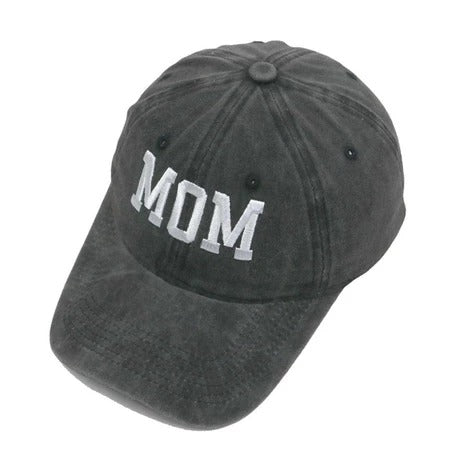 Casual Mom/Dad Baseball Cap with Embroidered Text