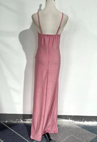 Aubrey | Satin Gala Maxi Dress with Split