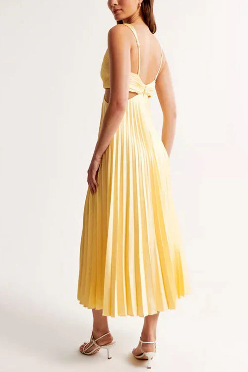 Karen | Elegant Pleated Midi Dress